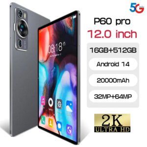 Tablet P60pro 5G Dual Sim Android 14 Tab Globale Versie 16Gb + 1Tb 20000Mah Tablets 12Inch Kindertablet Pc Gezichtsherkenning - AliExpress 7