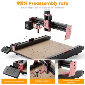 TWOTREES TTC450 PRO CNC Router Machine 4 as voor hout acryl 95% Gemonteerd XYZ Eindschakelaar Upgrade graveren Snijden - AliExpress 7