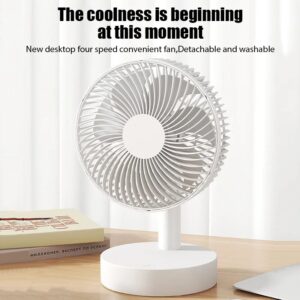 Usb Bureauventilator 4 Speed Verstelbare Desktop Tafelventilator Met Sterke Windstille Bediening In Hoogte Verstelbare Draagbare Ventilator Voor Kantoor - AliExpress 6