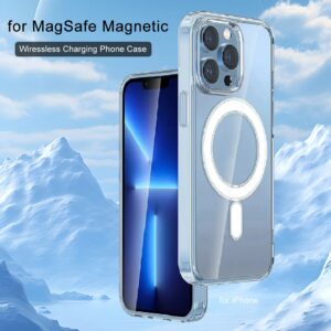 Vanuoxin Originele Magnetische Hoes Voor Iphone 15 14 13 12 Mini 11 Pro Max Voor Magsafe Clear Shockproof Telefoon Cover Pc + Tpu Shell - AliExpress 202192403