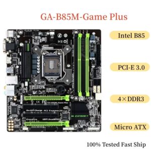 Voor Gigabyte GA-B85M-Game Plus Moederbord 32 GB LGA 1150 DDR3 Micro ATX Moederbord 100% Getest Snel Schip - AliExpress 7