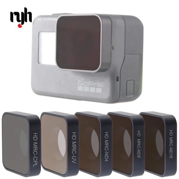 Voor Go Pro Hero 5 6 7 Lens Accessoires UV CPL ND4 8 16 Neutrale Dichtheid Filters Set Voor GoPro Hero 5/6/7 Zwart Actie Camera - AliExpress 44