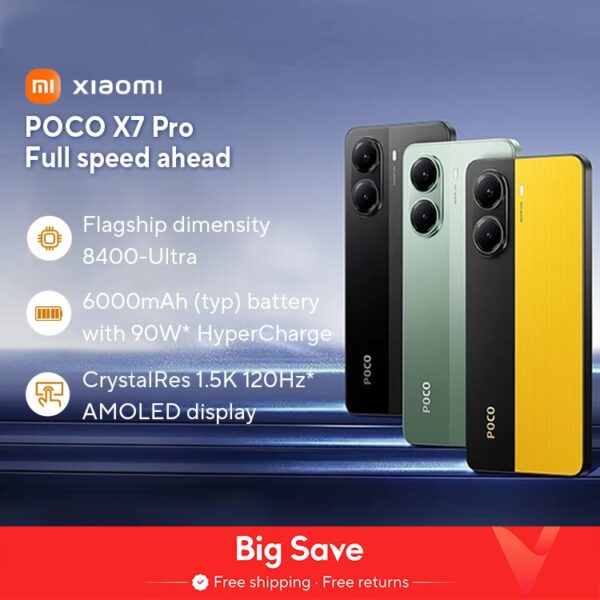 【Wereldpremière】POCO X7 Pro Global Version Smartphone Dimensity 8400-Ultra 6000mAh 90W Charge 50MP camera met OIS 120Hz NFC 5G - AliExpress 509