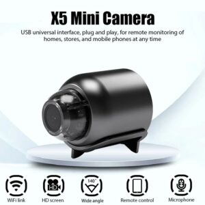 X5 Mini WiFi-camera 720P HD Inbegrepen Geluidsdetector voor thuiskantoor APP Op afstand bekijken Schermen opnemen Video's - AliExpress 44