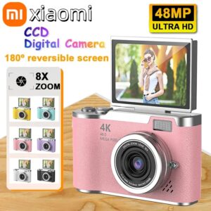 Xiaomi 4K CCD 8X digitale zoom digitale camera voor studenten 48 MP compacte digitale fotografiecamera 180 ° Flip Screen Selfile-camera - AliExpress 44