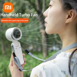 Xiaomi Hangende nek Buiten 180 graden opvouwbare desktop Mini elektrische ventilator Handbediende opvouwbare krachtige turboventilator met hoge snelheid 2025 - AliExpress 6
