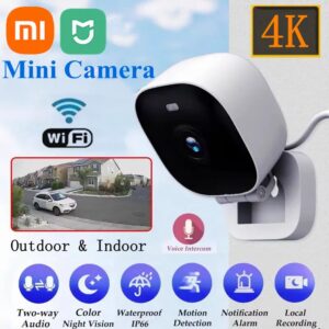 Xiaomi Mijia 4K Beveiligingscamera Full Color WiFi Nachtzicht Monitor IP65 Waterdichte bewegingsdetectie Surveillance met 2-weg audio - AliExpress 44
