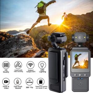 1080P HD Buitensportcamera WiFi 360 ° Roterende mini-actiecamera Draagbare digitale video-fietsrecorder Draagbare bodycam - AliExpress 44