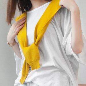 1Pc effen kleur geknoopte wollen sjaal voor dames zachte comfortabele acrylvezel jeugd vitaliteit buitenactiviteiten - AliExpress 200000297