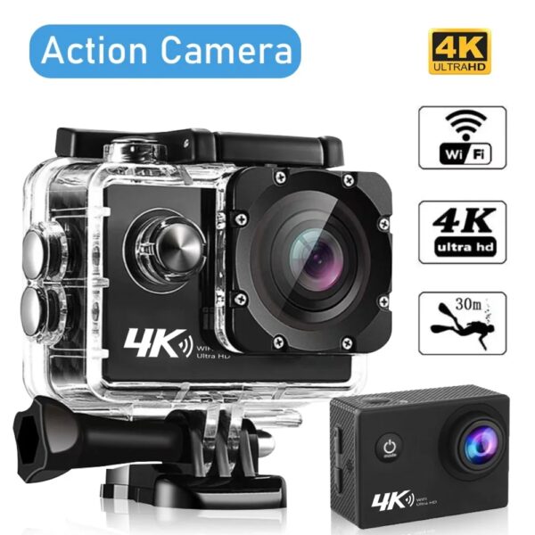 4K Actiecamera Ultra HD 16MP Wi-Fi 2,0 Inch Scherm 170D DVR Webcam Onderwaterhelm Video-opname Actiecamera
