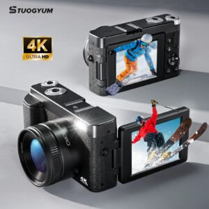 4K Digitale Camera Fotografie Camera 48MP Autofocu Webcam Vlog Videorecorder Compacte Camera's 180 Graden Rotatie Flip Screen - AliExpress 44