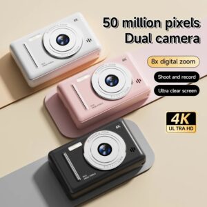 4K Retro CCD Draagbare Digitale Camera Instapcamera Dubbele Camera Flitser 50 Miljoen Pixels Autofocus Intelligente Anti-shakeNieuw - AliExpress 44