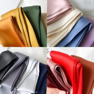 5x200 cm Lange Magere Haar Sjaal Voor Vrouwen Zijde Satijn Hoofdband Leuke Halsdoek Effen Kleuren Mode Tas Sjaals voor Dames - AliExpress 200000297