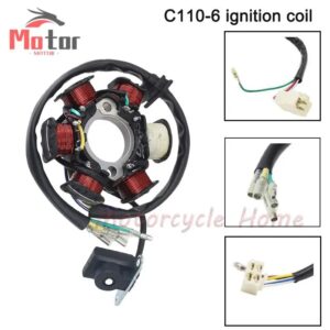 6 Polen 5 Draden Half-wave Ontsteking Magneto Stator Voor Gy6 50cc 70cc 90cc 110cc 125cc ATV Quad Pocket bike - AliExpress 201355758
