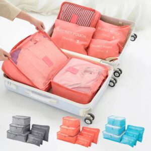 6 stks Reisopbergtas Grote Capaciteit Bagage Kleding Sorteren Organizer Set Koffer Pouch Case Schoenen Verpakking Kubus Tas - AliExpress 1524