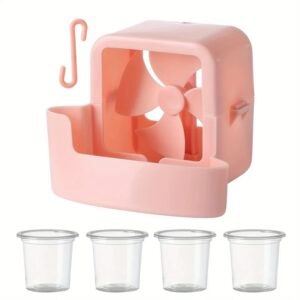 ABBZ-Zomerkoeleraccessoire voor elektrische vloerventilatormodellen Draagbare ijskopkoelset voor elektriciteitsvrij Efficiënt Roze - AliExpress 6