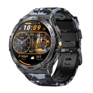 Amoled Smart Watch K71 BT Bellen Gezondheidsmonitor 600mAh Grote batterij LED-licht AI Voice Heren Buitensporten Fitness Smartwatch - AliExpress 44
