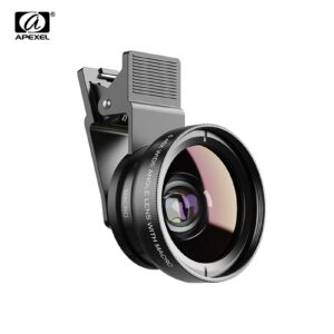 APEXEL 2 in 1 HD-cameralens 0,45x supergroothoek en 12,5x macro mobiele lens telefoonlens voor iPhone 11 Xiaomi Samsung - AliExpress 44