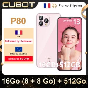 Cubot P80 [512GB] ROM, 16GB(8+8GB) RAM, Octa-core, 6.583