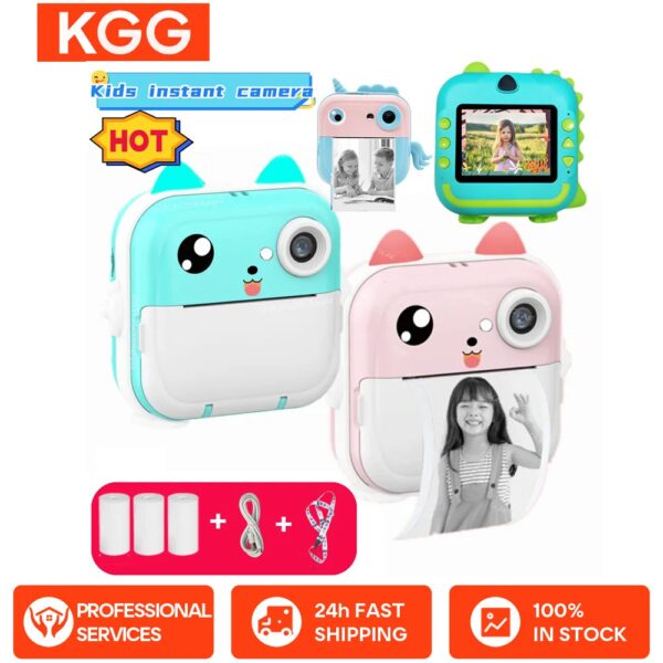 Digitale kindercamera voor fotografie Instant Print Foto Kindercamera Mini thermische printer Video Educatief speelgoed Cadeau - AliExpress 44