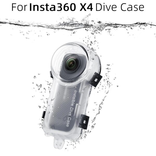 Duik Case voor Insta360 X4 Waterdichte Behuizing Cover voor Insta360 X4 Onzichtbare Duiken Case Onderwater 50M Duik Shell accessoires - AliExpress 44
