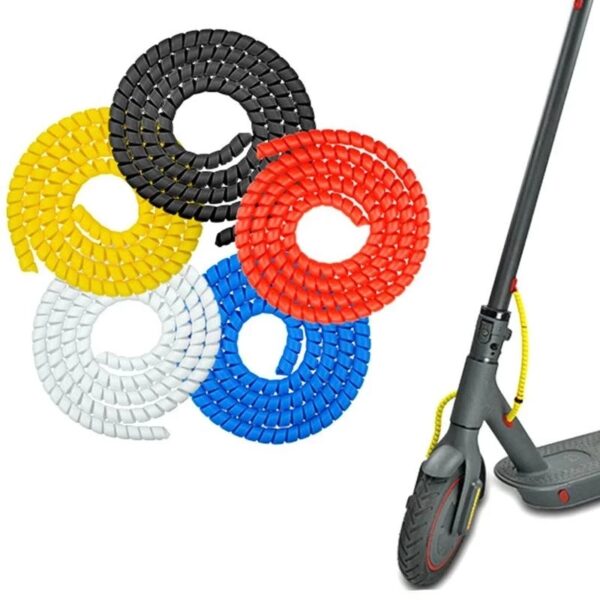 E-Bike Scoot Kabelhaspel Protector Line Organizer Voor Xiaomi M365 Kabel Protector Draad Bescherming Winding Pijp Wrap - AliExpress 18