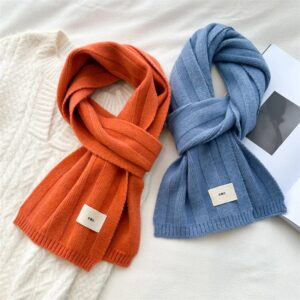 Effen Kleur Dubbelzijdige Sjaal Mode Koreaanse Gebreide Sjaals Imitatie Kasjmier Dikke Warme Sjaal Sjaal Wraps Voor Vrouwen Mannen - AliExpress 200000297