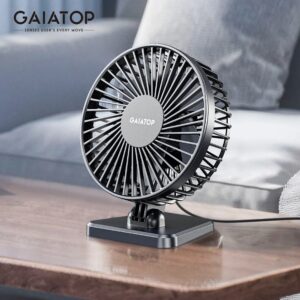 GAIATOP Mini USB-desktopventilator Draagbare ventilator Desktop Office USB Stille koelventilatoren Drie snelheidsaanpassing Geschikt voor thuiskantoor - AliExpress 6