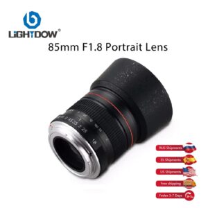 Lightdow 85 mm F1.8 full-frame handmatige focus portretlens voor Canon Sony Nikon DSLR-camera VS ES overzeese magazijnlevering - AliExpress 44