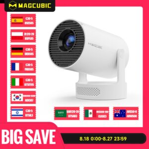 Magcubic 4K HY300 Pro + Projector Ingebouwde 5W Luidspreker 1280*720P Android 11 8000 Lumen Wifi6 BT5.4 Outdoor Draagbare Projector - AliExpress 44