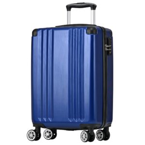 MERAX M/L/XL/Set van 3 kofferset harde koffer trolley koffer koffer handbagage met 4 rollen TSA slot ABS Donkerblauw - AliExpress 1524