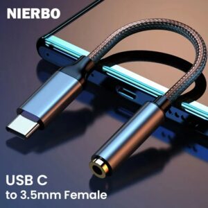 NIERBO USB C naar 3,5 mm vrouwelijke hoofdtelefoonaansluiting Adapter Type C naar Aux Audio Dongle-adapter voor Samsung Galaxy iPad Pro Pixel - AliExpress 44
