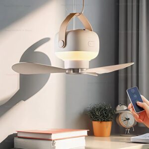 NUEVO 2025 Mini ventilador de techo inalámbrico portátil, ventilador USB con control remoto, regalo, soporte, luz nocturna, hogar, exterior, camping - AliExpress 6