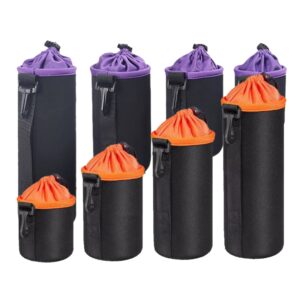 Waterdichte cameralenstas Tas met trekkoord voor Canon voor Sony voor Nikon DSLR cameralensaccessoires tas met haak - AliExpress 44