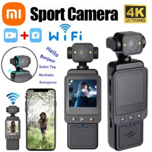 Xiaomi 4K-handheld 180 ° Roterende mini draagbare anti-shake camera HD-display WiFi draadloze draagbare nachtzicht bewegingscamera - AliExpress 44