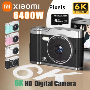 Xiaomi 6k Hd digitale camera 6400W 2,4 inch Ips-display met invullicht 8x zoom videocamera Student Ccd draagbare selfiecamera - AliExpress 44