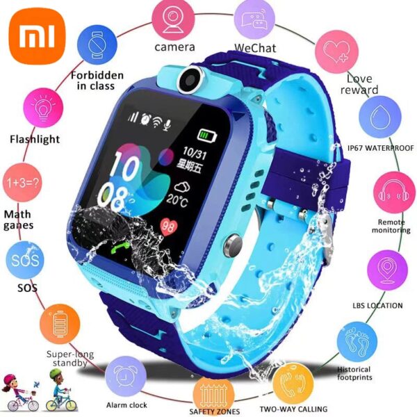 Xiaomi Kids Smart Watch SOS GPS Locatie Tracke Sim-kaart Oproep Kind SmartWatch Camera Waterdicht horloge Cadeau voor Ios Android - AliExpress 44